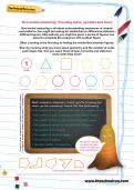 Non-verbal reasoning worksheet: Counting sides, symbols and more Non-verbal reasoning worksheet: Counting sides, symbols and more