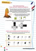 Non-verbal reasoning worksheet: Cubes and nets: shading and patterns Non-verbal reasoning worksheet: Cubes and nets: shading and patterns