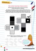 Non-verbal reasoning worksheet: Cubes practice Non-verbal reasoning worksheet: Cubes practice
