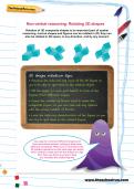 Non-verbal reasoning worksheet: Rotating 3D shapes Non-verbal reasoning worksheet: Rotating 3D shapes