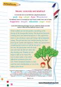 Nouns: concrete and abstract worksheet Nouns: concrete and abstract worksheet