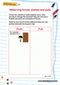 Observing forces - pushes and pulls Observing forces - pushes and pulls