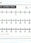 Ones tens number line worksheet Ones tens number line worksheet