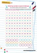 Ordering numbers speed challenge Ordering numbers speed challenge