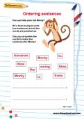 Ordering sentences worksheet Ordering sentences worksheet