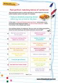 Past perfect: matching halves of sentences worksheet Past perfect: matching halves of sentences worksheet