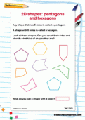2D shapes: Pentagons and hexagons 2D shapes: Pentagons and hexagons