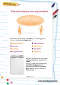 Plan and write your own argument text Plan and write your own argument text