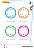 Practice clock templates Practice clock templates