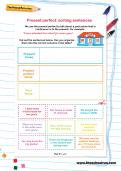 Present perfect: sorting sentences worksheet Present perfect: sorting sentences worksheet