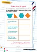Properties of 2D shapes worksheet Properties of 2D shapes worksheet