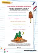 Punctuation: commas and semi-colons worksheet Punctuation: commas and semi-colons worksheet
