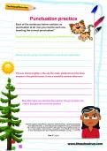 Punctuation practice worksheet Punctuation practice worksheet