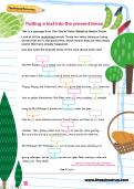 Putting a text into the present tense worksheet Putting a text into the present tense worksheet