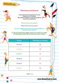 Reaching conclusions worksheet Reaching conclusions worksheet