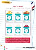 Read the weight worksheet Read the weight worksheet