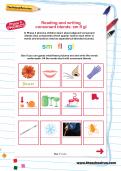 Reading and writing consonant blends: sm fl gl worksheet Reading and writing consonant blends: sm fl gl worksheet