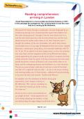 Reading comprehension: arriving in London Reading comprehension: arriving in London