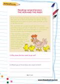 Reading comprehension: THE HEN AND THE RUBY Reading comprehension: THE HEN AND THE RUBY