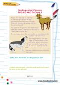 Reading comprehension: THE KID AND THE WOLF Reading comprehension: THE KID AND THE WOLF