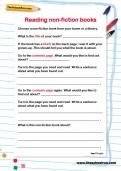 Reading non-fiction books worksheet Reading non-fiction books worksheet