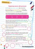 Replacing nouns with pronouns worksheet Replacing nouns with pronouns worksheet