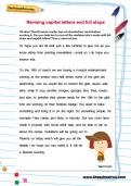 Revising capital letters and full stops worksheet Revising capital letters and full stops worksheet