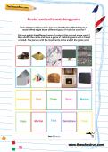 Rocks and soils matching pairs Rocks and soils matching pairs