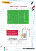 Shape and space football investigation Shape and space football investigation