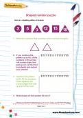 Shaped number puzzle Shaped number puzzle