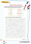 Simple suffix wordsearch Simple suffix wordsearch