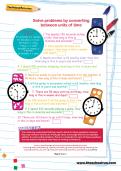 Solve problems by converting between units of time Solve problems by converting between units of time