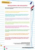 Solving problems ratio and proportion worksheet Solving problems ratio and proportion worksheet