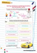 Sorting sentences containing transitive and intransitive verbs worksheet Sorting sentences containing transitive and intransitive verbs worksheet