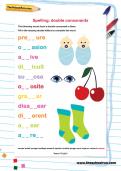 Spelling: double consonants worksheet Spelling: double consonants worksheet