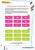 Spelling: double consonants revision worksheet Spelling: double consonants revision worksheet