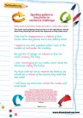 Spelling patterns: the prefix re- sentence challenge Spelling patterns: the prefix re- sentence challenge
