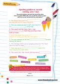 Spelling patterns: words ending -cial / -tial football worksheet Spelling patterns: words ending -cial / -tial football worksheet