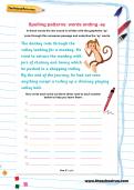 Spelling patterns: words ending -ey worksheet Spelling patterns: words ending -ey worksheet