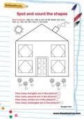 Spot and count the shapes activity Spot and count the shapes activity