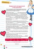 Subject and verb agreement in the past tense worksheet Subject and verb agreement in the past tense worksheet