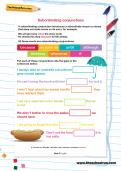 Subordinating conjunctions worksheet Subordinating conjunctions worksheet