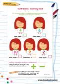 Subtraction: counting back worksheet Subtraction: counting back worksheet