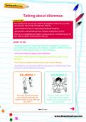 Talking about dilemmas worksheet Talking about dilemmas worksheet