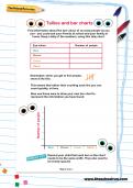 Tallies and bar charts worksheet Tallies and bar charts worksheet