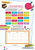 The /ai/ sound treasure hunt trail (Phase 5 phonics) worksheet The /ai/ sound treasure hunt trail (Phase 5 phonics) worksheet