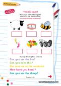 The /ee/ sound worksheet The /ee/ sound worksheet