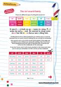The /or/ sound family worksheet The /or/ sound family worksheet