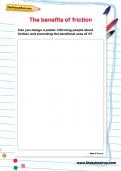 The benefits of friction worksheet The benefits of friction worksheet