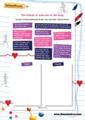 The effects of exercise on the body worksheet The effects of exercise on the body worksheet